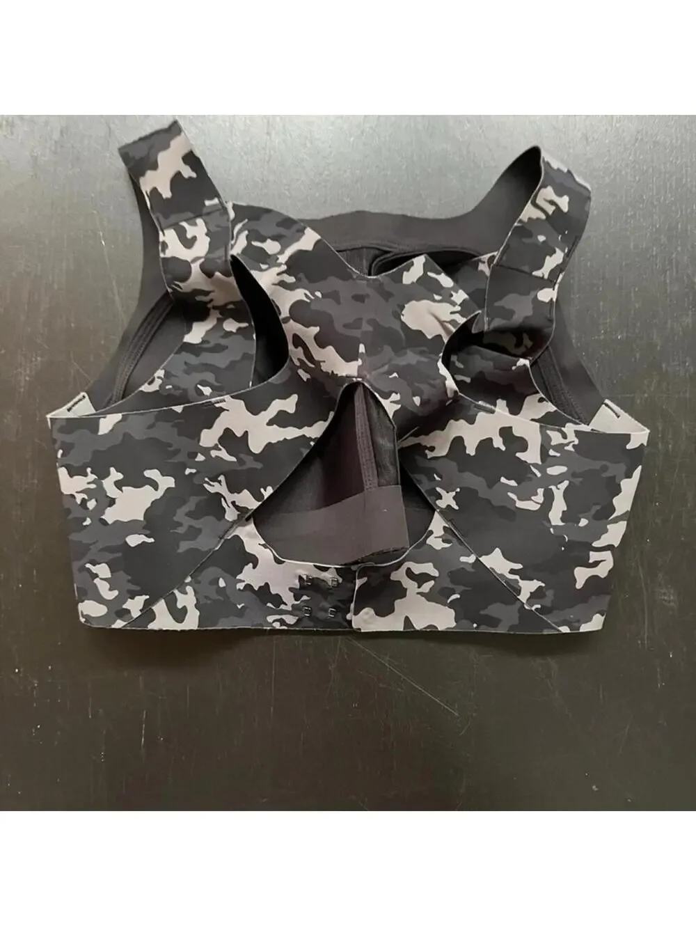 SYROKAN‎ Camouflage Patterned Athletic Sports Bra - 34C
